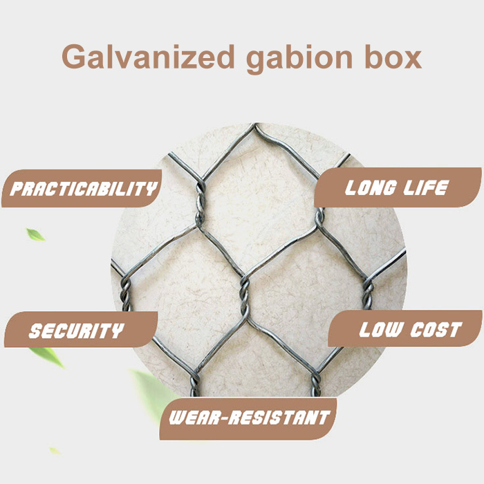 Galvanized Gabion Baskets or Galvanised Gabion Boxes