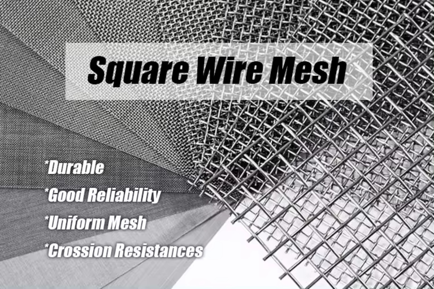 Square carbon steel woven filter wire mesh