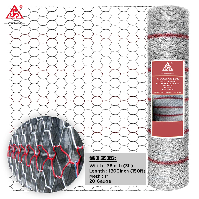 Hot sale hexagonal stucco mesh for construction