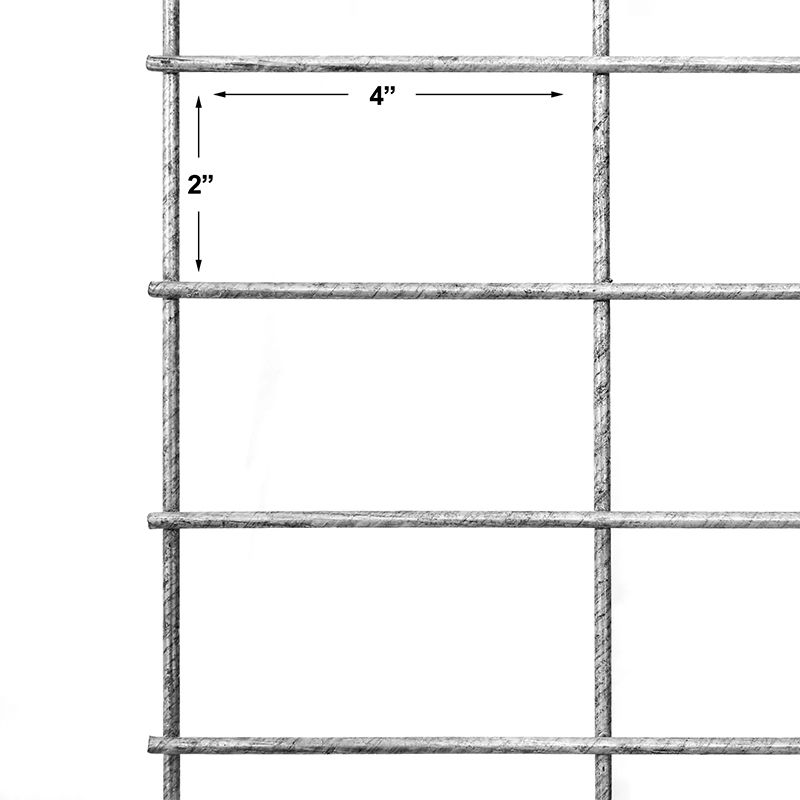 2 inch x 4 inch welded wire mesh panels for sale