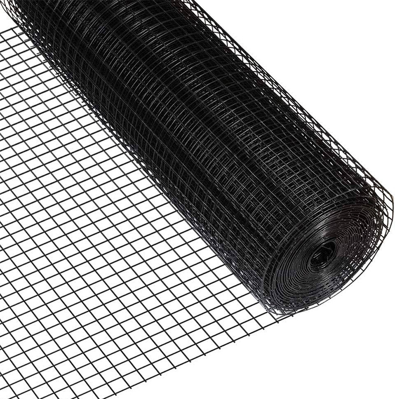 14 gauge 16 gauge black PVC coated welded wire mesh fence