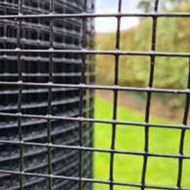 10 gauge 12 gauge black coated welded wire mesh fence