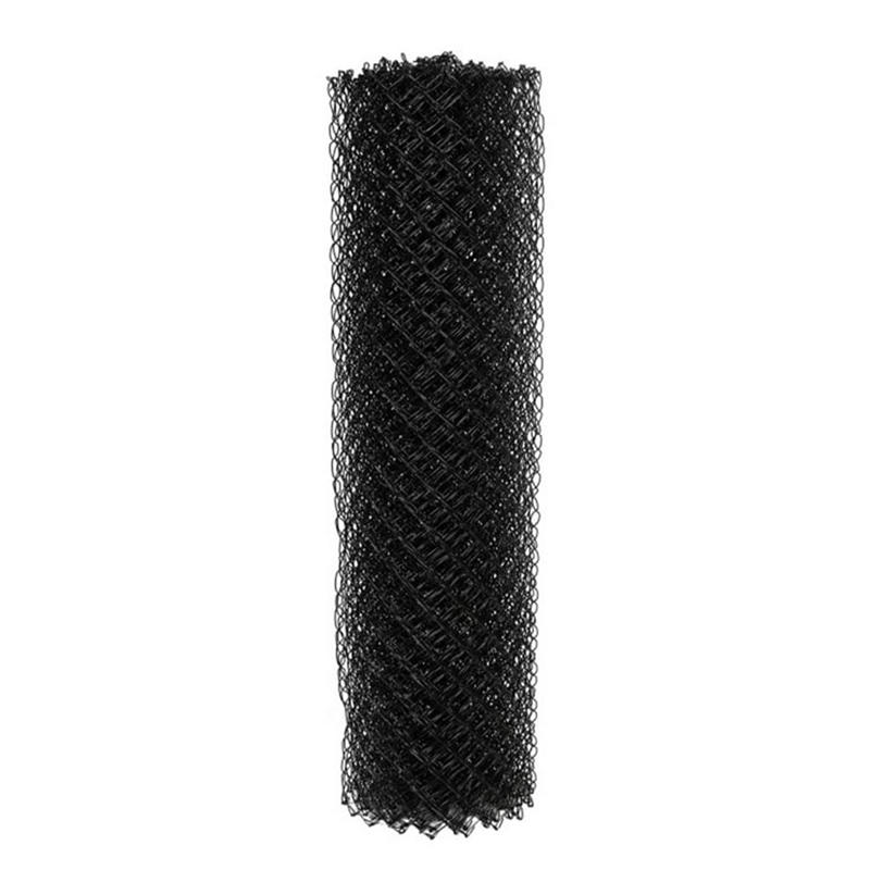 Black PVC coated chain link fence