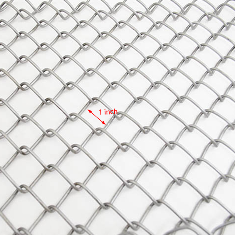 1 inch 1 1/4 inch mesh size galvanized chain link fence