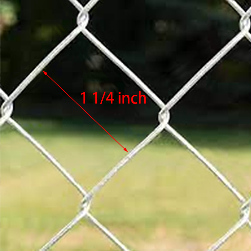 1 inch 1 1/4 inch mesh size galvanized chain link fence