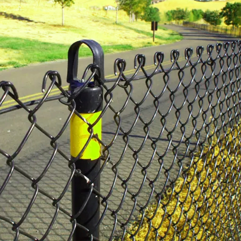 4 ft 5 ft 6 ft black vinyl coated chain link fencing