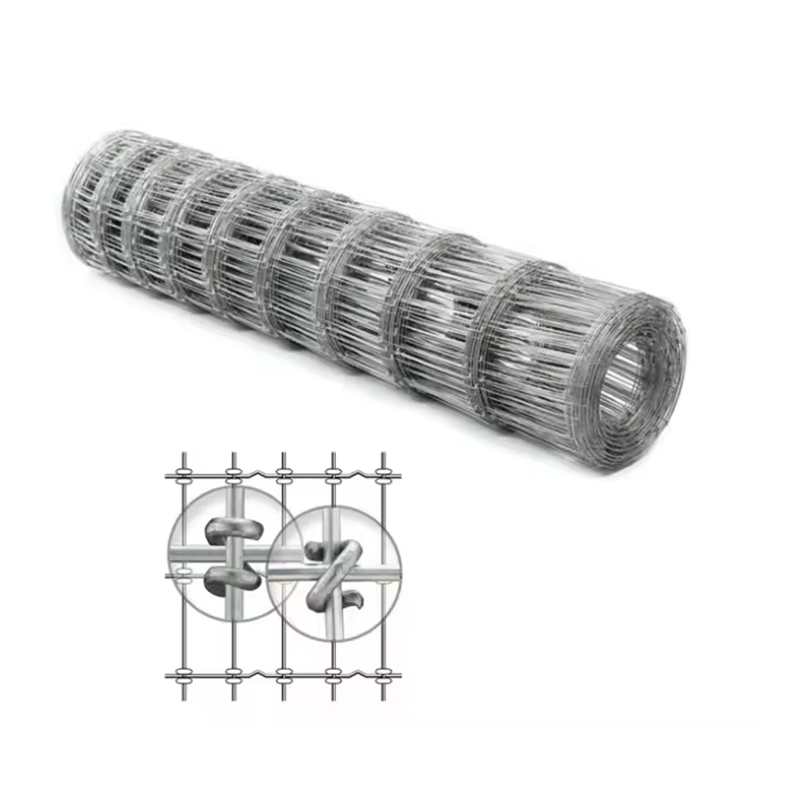 Heavy duty high tensile carbon steel wire woven cattle fencing