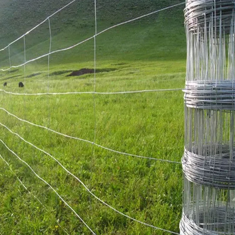 High tensile woven galvanized iron wire cattle fence