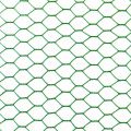 Green black white PVC coated chicken wire mesh