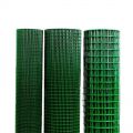 Black and green welded wire mesh with plastic coated