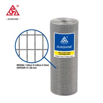 Electro and hot-dipped galvanized welded wire mesh