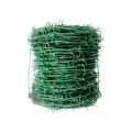 Black and Green Barbed Wire with Plastic coated