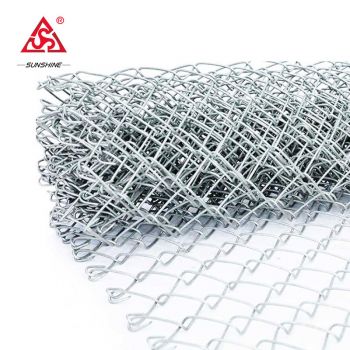 Galvanized chain link diamond wire mesh for fencing