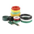 Black green yellow and white PVC coated iron wire