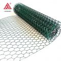 China direct supply green plastic coated iron hexagonal wire mesh