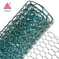 China direct supply green plastic coated iron hexagonal wire mesh