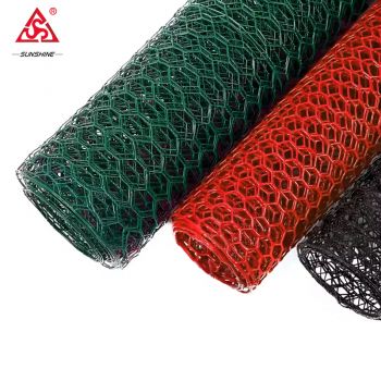 PVC coated colorful hexagonal wire mesh for chickens