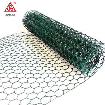 Colorful PVC coated hexagonal wire mesh