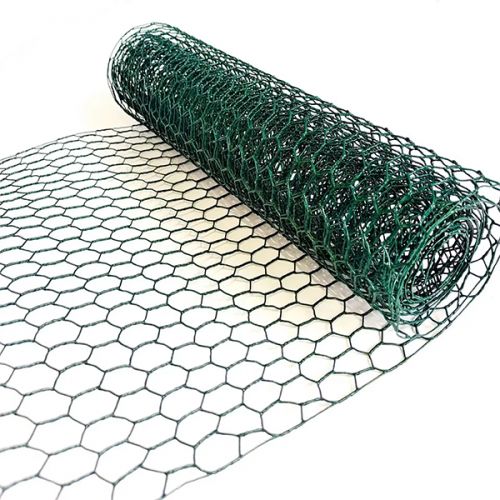 4 foot 5 foot 6 foot tall black green vinyl coated chicken wire fence