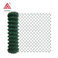 Black green white PVC coated chain link fence