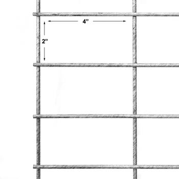 2 inch x 4 inch welded wire mesh panels for sale