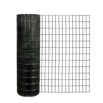 14 gauge 16 gauge black PVC coated welded wire mesh fence