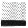 Black plastic coated chain link fencing