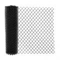 Black plastic coated chain link fencing