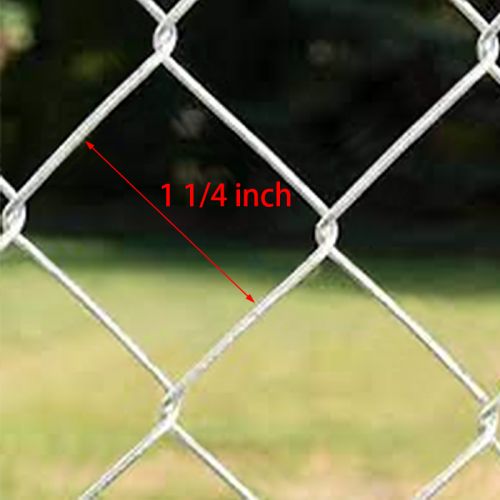 1 inch 1 1/4 inch mesh size galvanized chain link fence