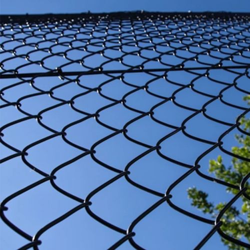 4 ft 5 ft 6 ft black vinyl coated chain link fencing