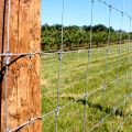 Galvanized woven wire metal livestock cattle fence